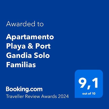 Apartamento Playa & Port Gandia Solo Familias Eksteriør bilde